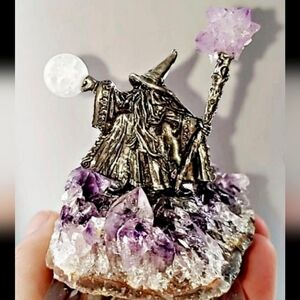 Amethyst And Crystal Quartz Wizard